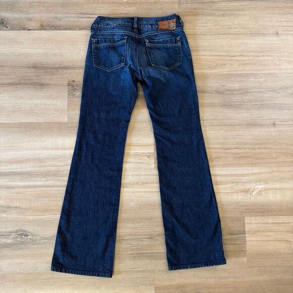 Diesel Women’s Ronhar Bootcut Flared Dark Blue Denim Jeans Size 25 Lux Designer - Picture 8 of 14